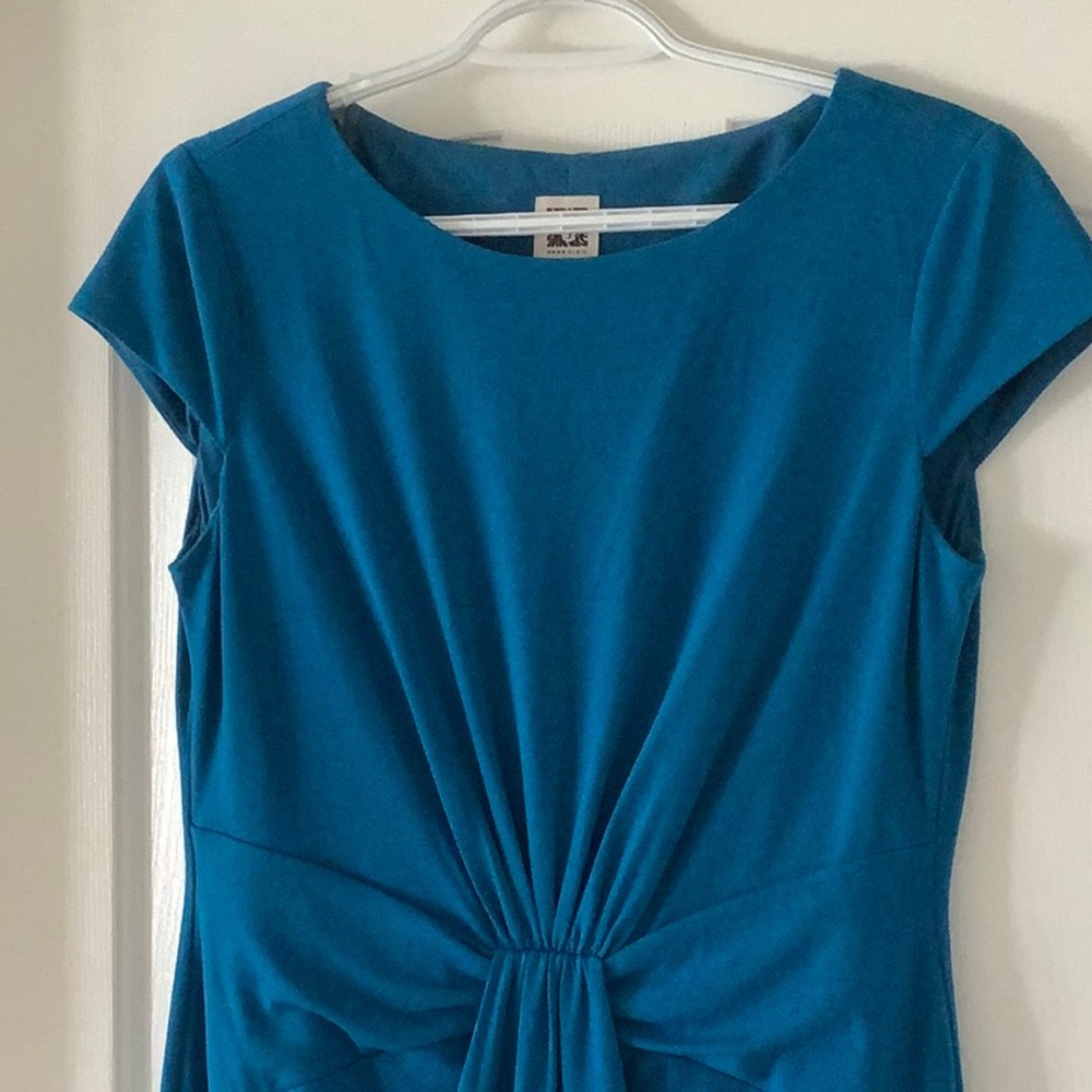 Anne Klein Aqua Blue Sheath Dress